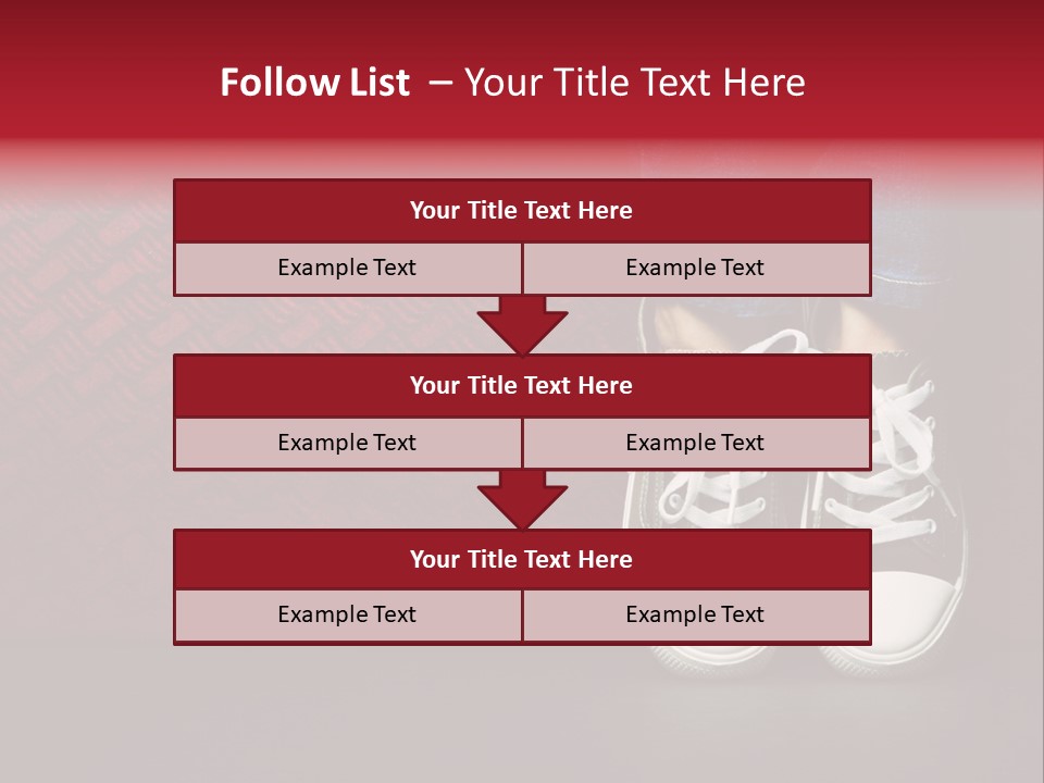 Youth Culture Teenage Shoelace PowerPoint Template