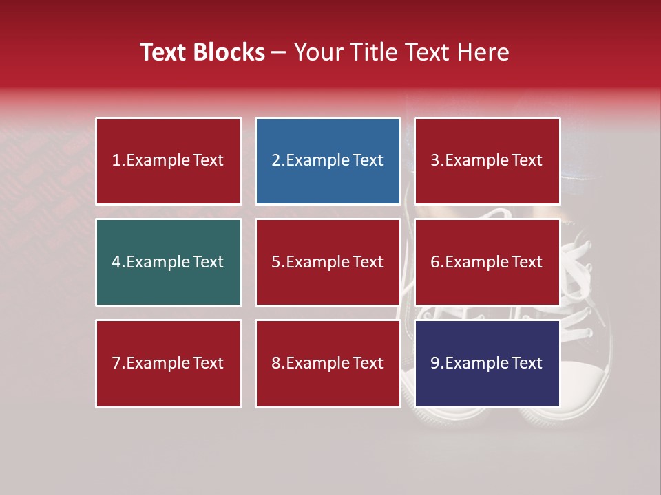 Youth Culture Teenage Shoelace PowerPoint Template