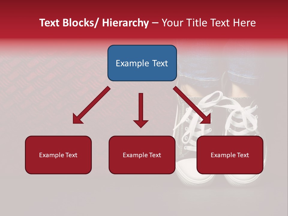 Youth Culture Teenage Shoelace PowerPoint Template