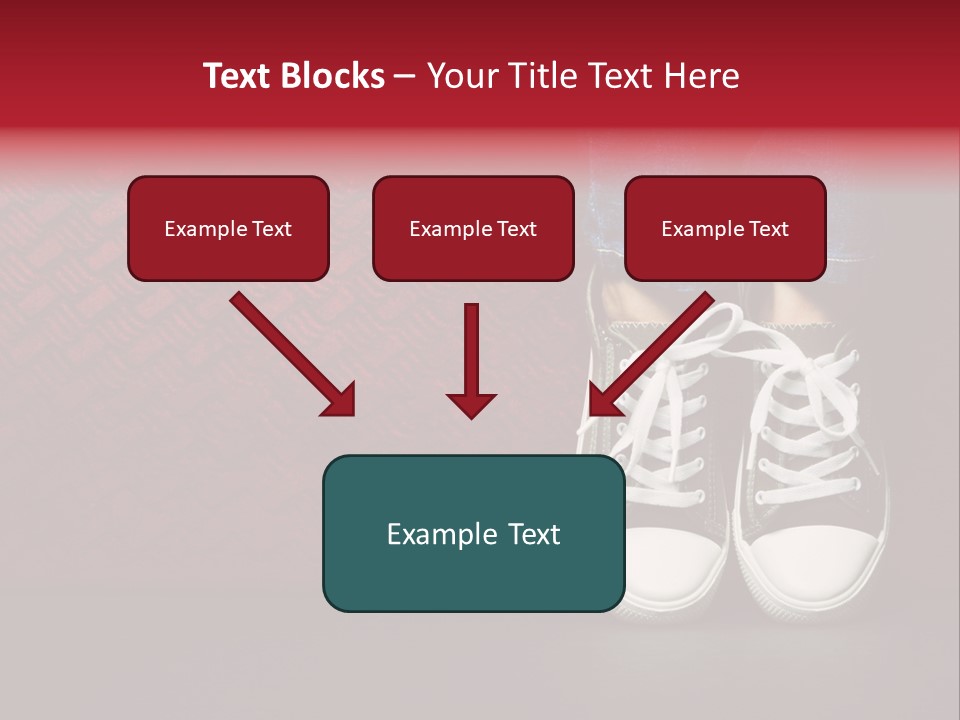 Youth Culture Teenage Shoelace PowerPoint Template