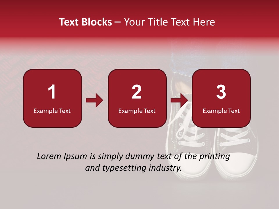 Youth Culture Teenage Shoelace PowerPoint Template