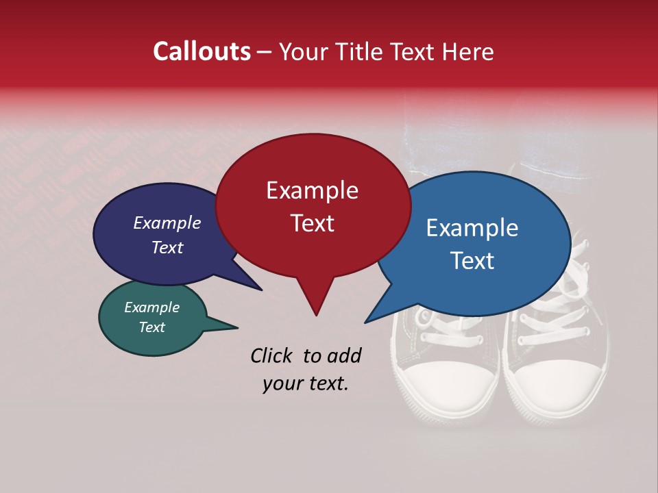 Youth Culture Teenage Shoelace PowerPoint Template