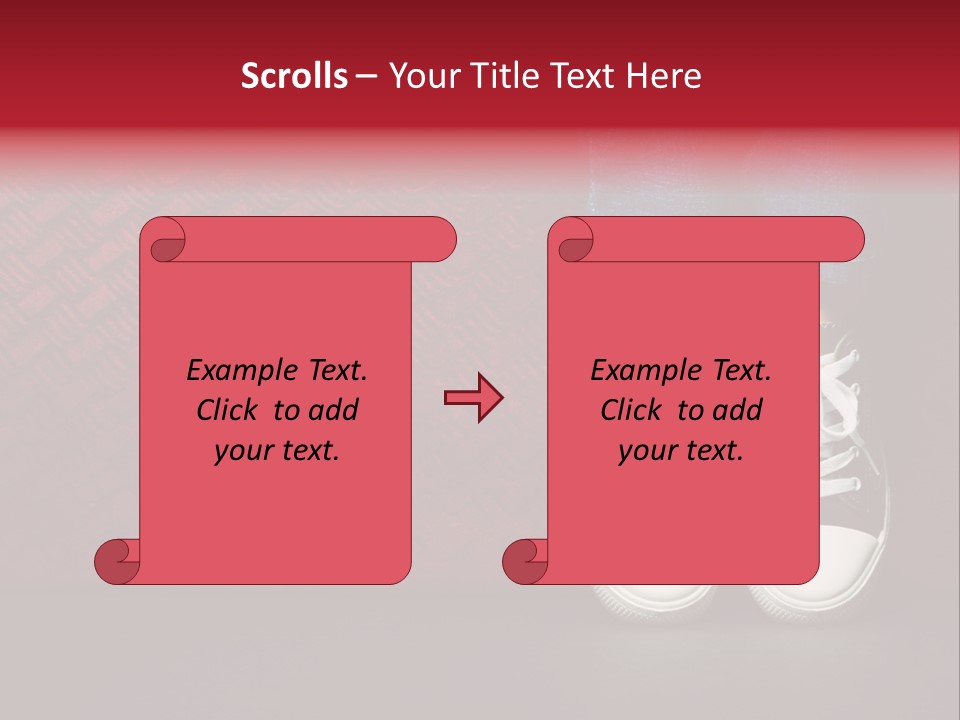 Youth Culture Teenage Shoelace PowerPoint Template