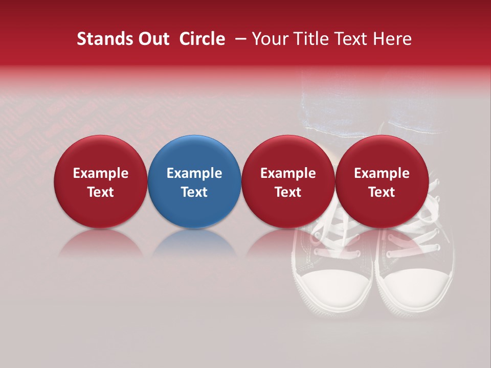 Youth Culture Teenage Shoelace PowerPoint Template