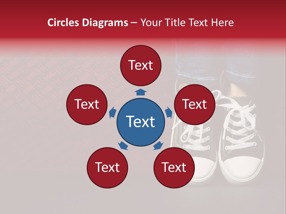 Youth Culture Teenage Shoelace PowerPoint Template