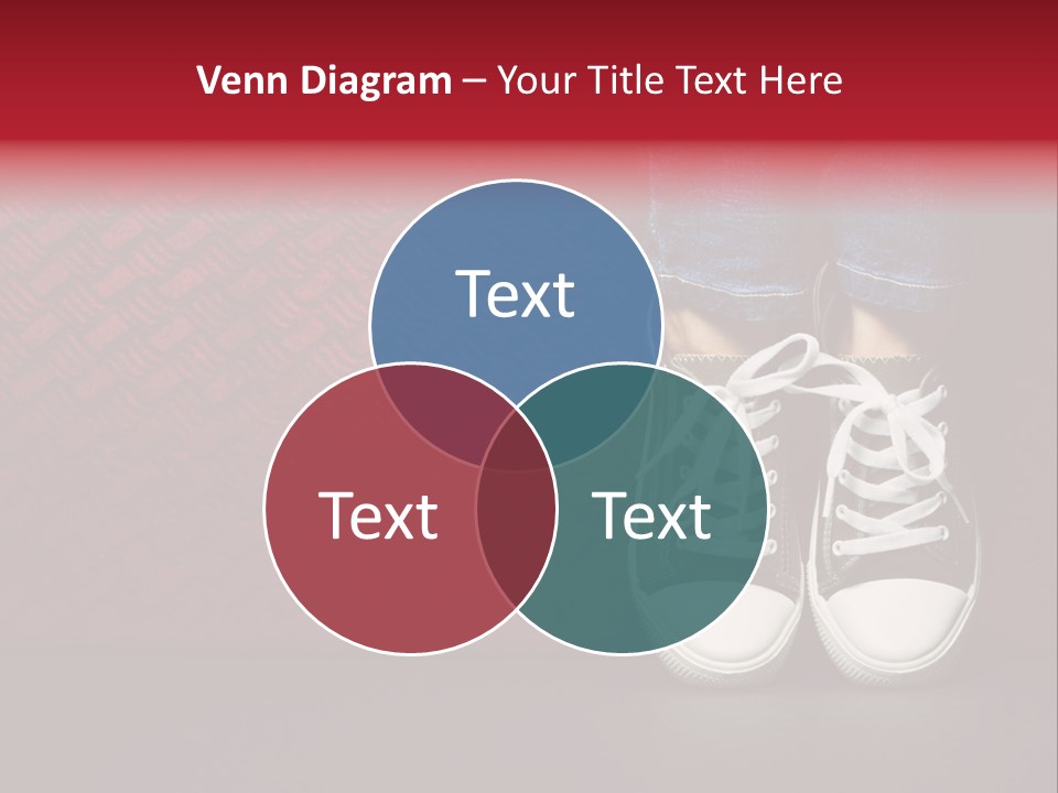 Youth Culture Teenage Shoelace PowerPoint Template