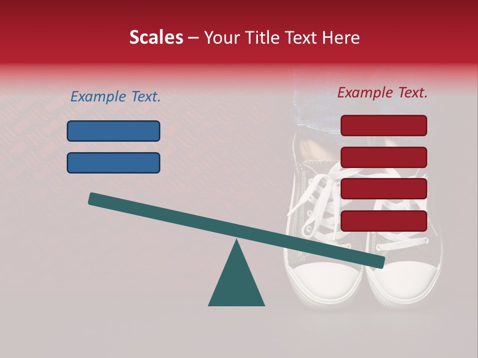 Youth Culture Teenage Shoelace PowerPoint Template