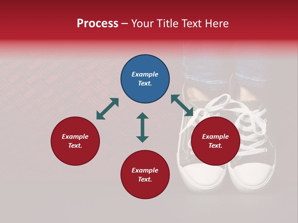 Youth Culture Teenage Shoelace PowerPoint Template