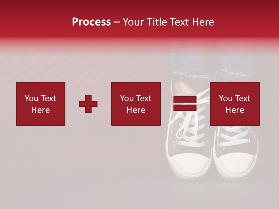 Youth Culture Teenage Shoelace PowerPoint Template