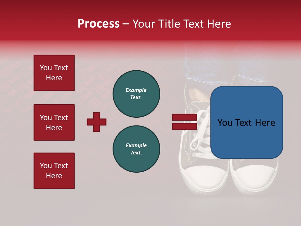 Youth Culture Teenage Shoelace PowerPoint Template