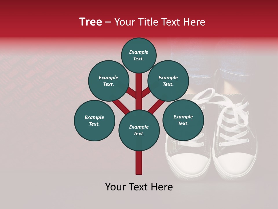 Youth Culture Teenage Shoelace PowerPoint Template