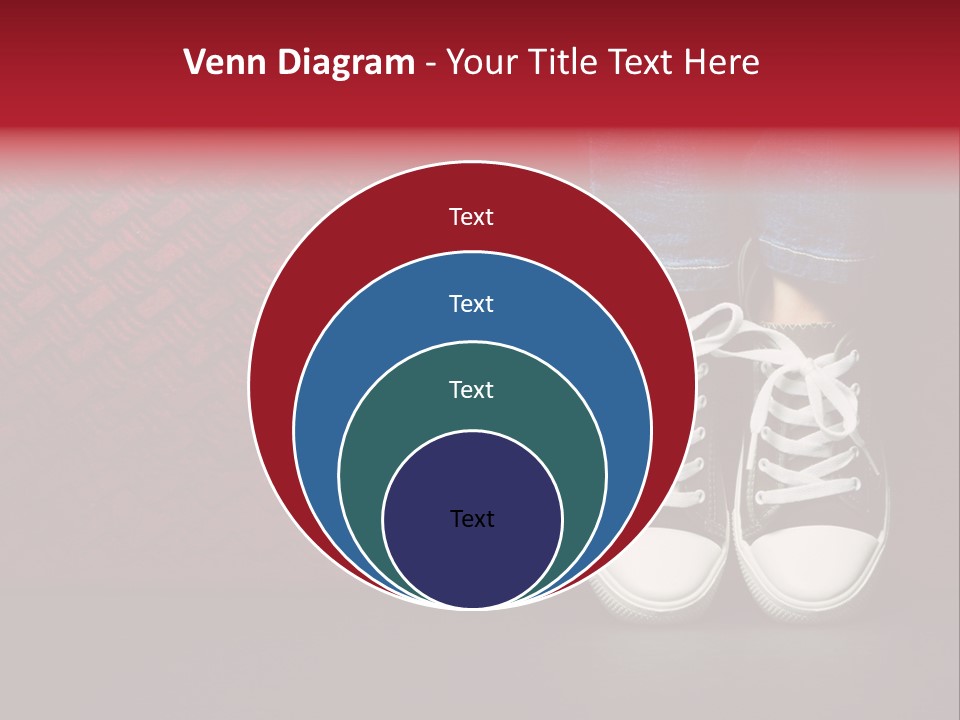 Youth Culture Teenage Shoelace PowerPoint Template