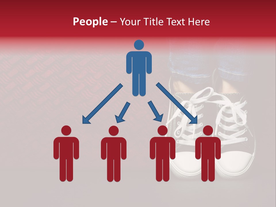 Youth Culture Teenage Shoelace PowerPoint Template