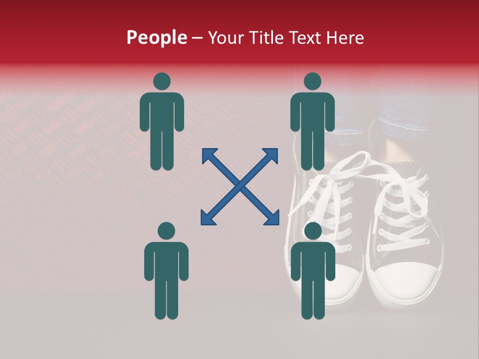Youth Culture Teenage Shoelace PowerPoint Template