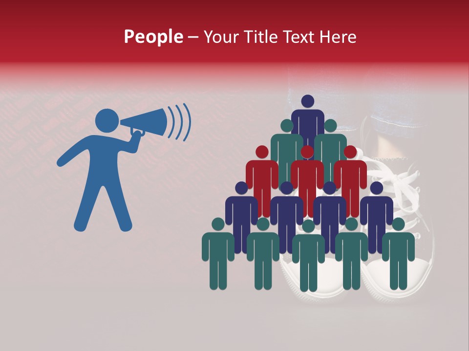 Youth Culture Teenage Shoelace PowerPoint Template