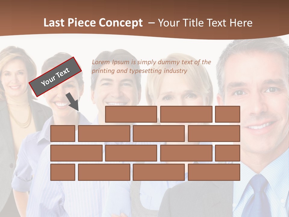 Isolate Teamwork Isolated PowerPoint Template