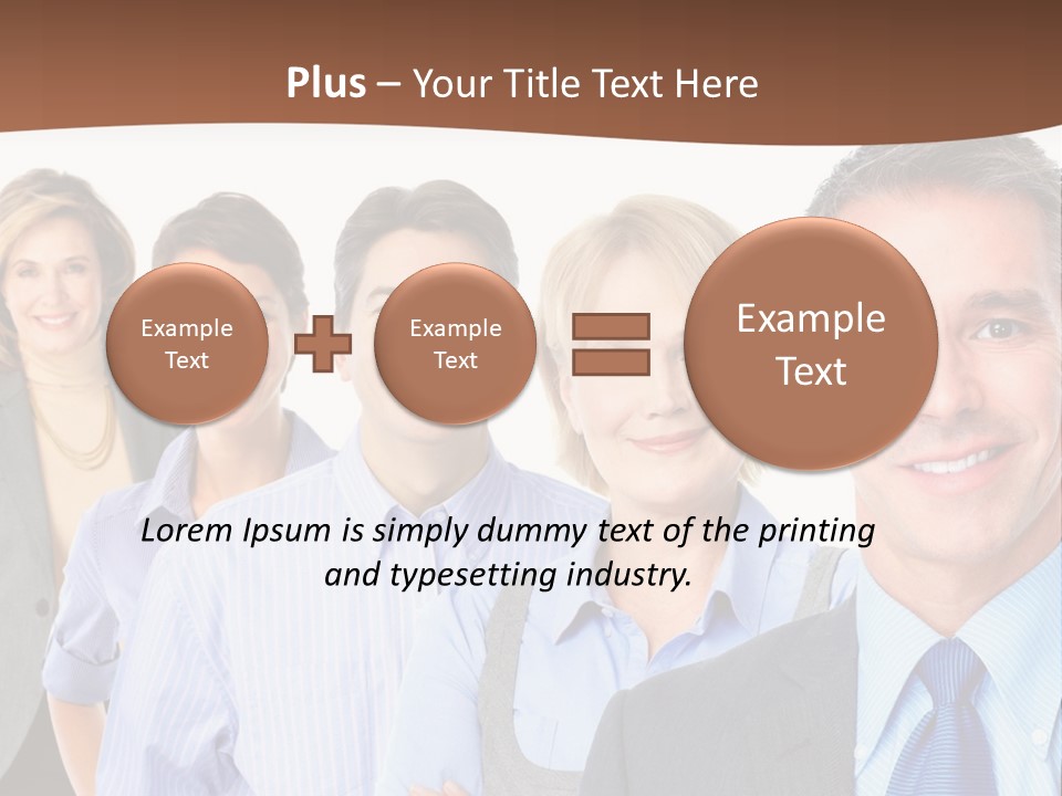 Isolate Teamwork Isolated PowerPoint Template