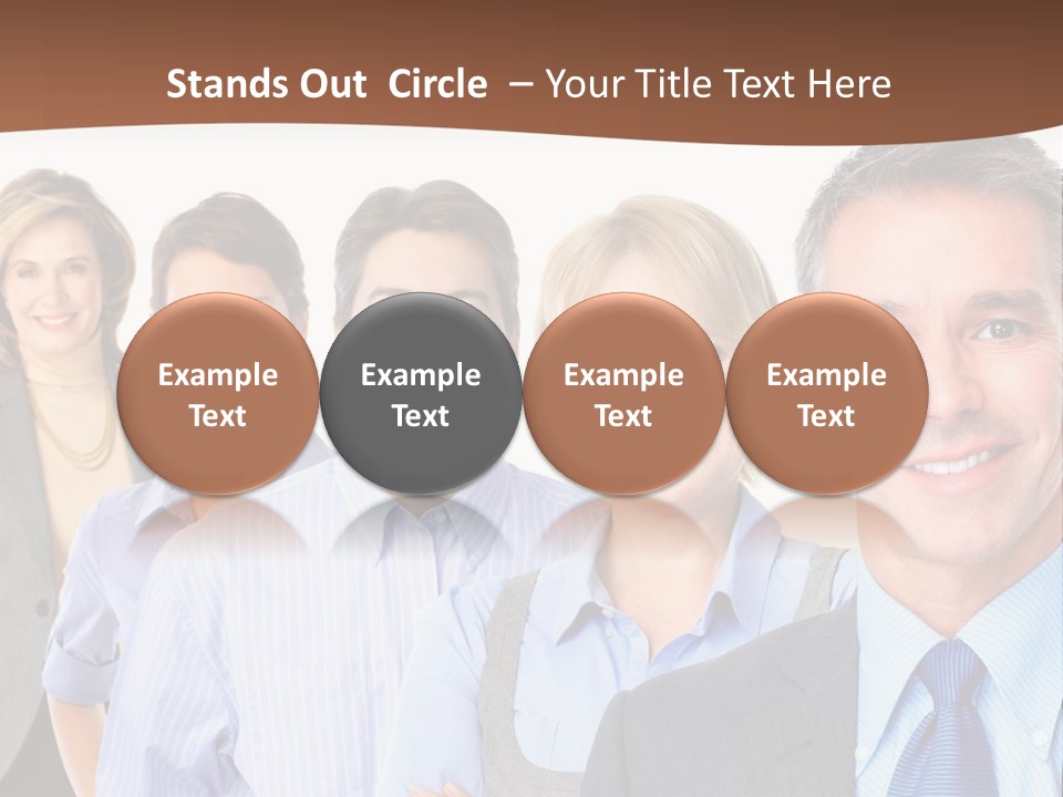 Isolate Teamwork Isolated PowerPoint Template