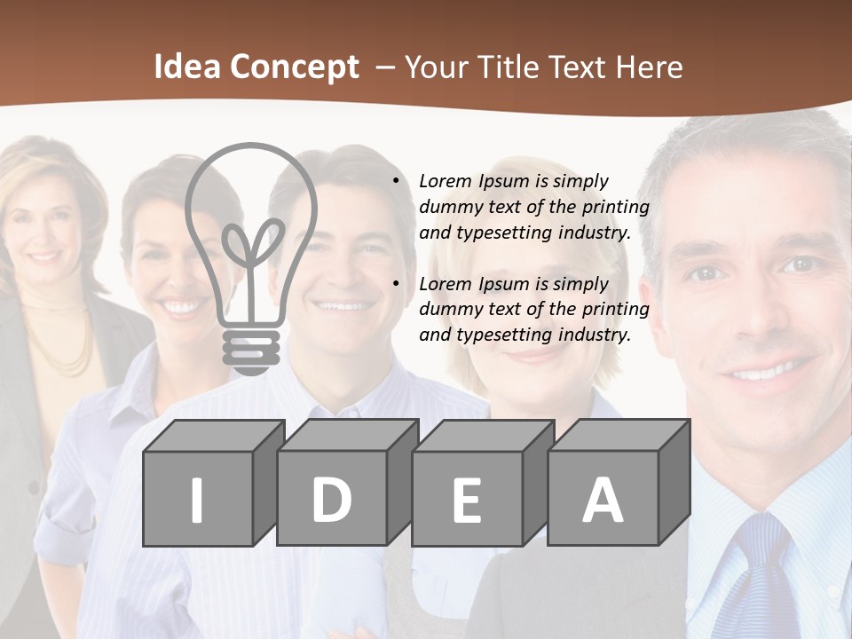 Isolate Teamwork Isolated PowerPoint Template