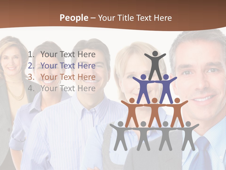 Isolate Teamwork Isolated PowerPoint Template