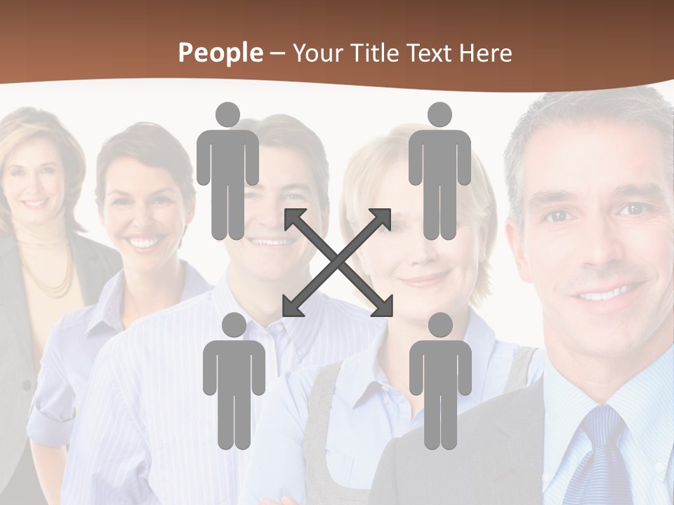 Isolate Teamwork Isolated PowerPoint Template