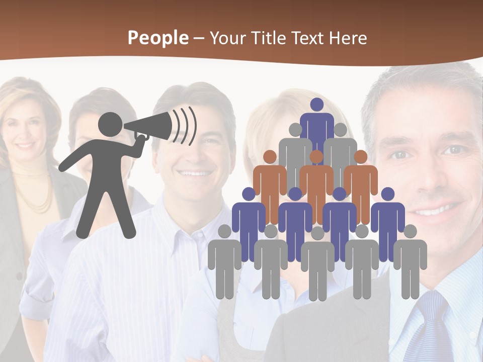Isolate Teamwork Isolated PowerPoint Template