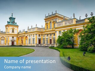 Landmark Decorative Residence PowerPoint Template