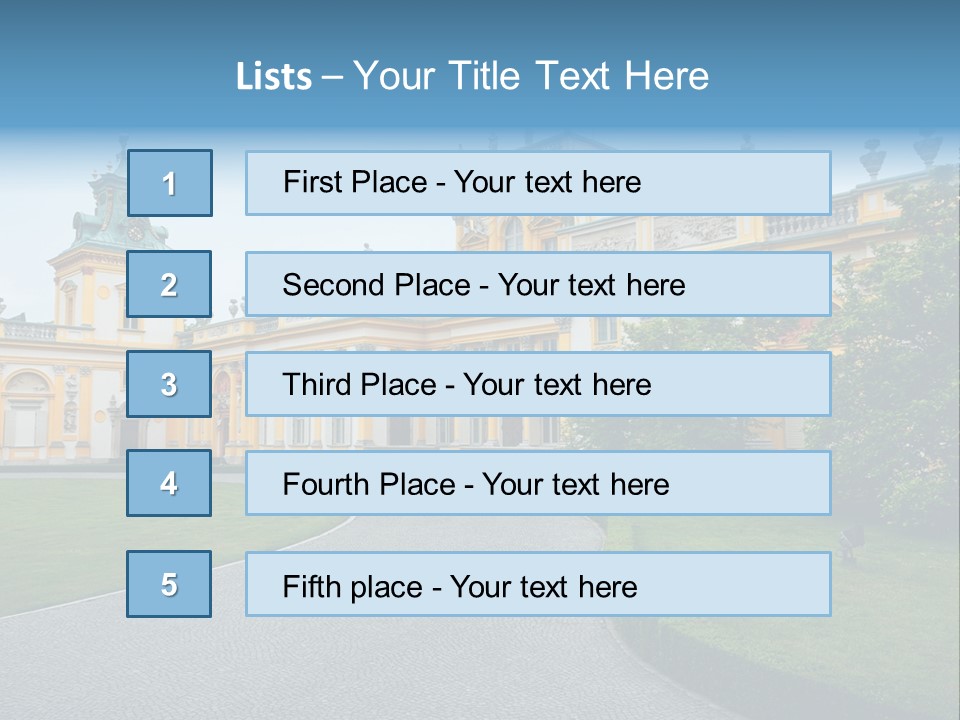 Landmark Decorative Residence PowerPoint Template