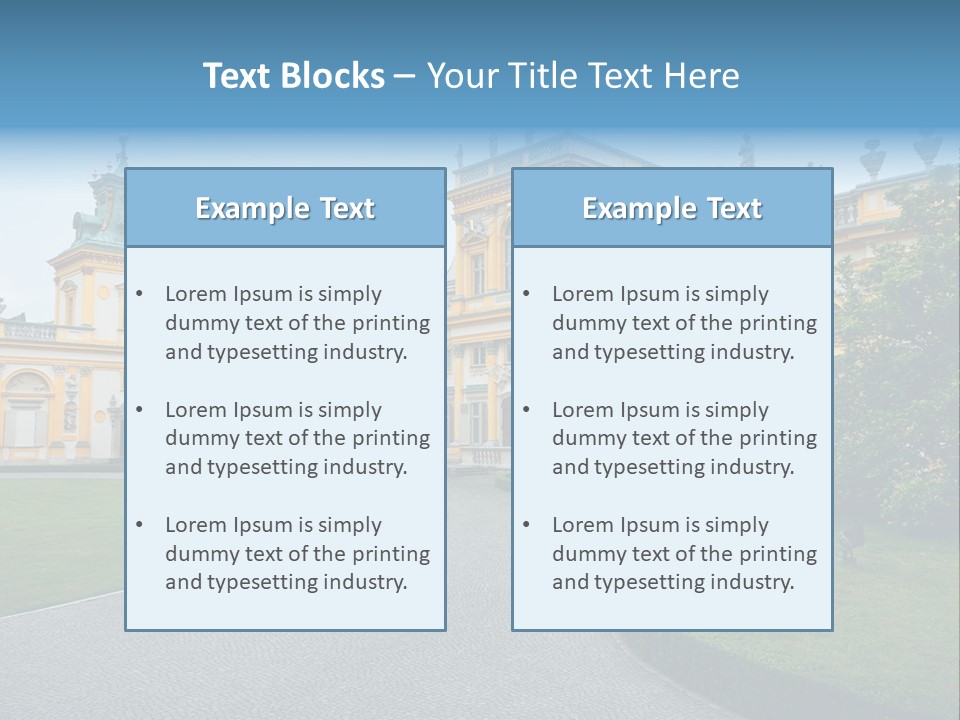 Landmark Decorative Residence PowerPoint Template