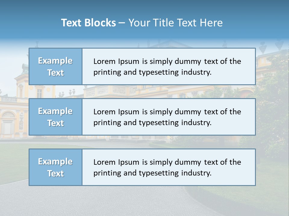 Landmark Decorative Residence PowerPoint Template
