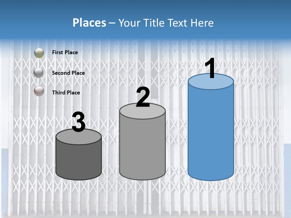Silver Modern Entrance PowerPoint Template