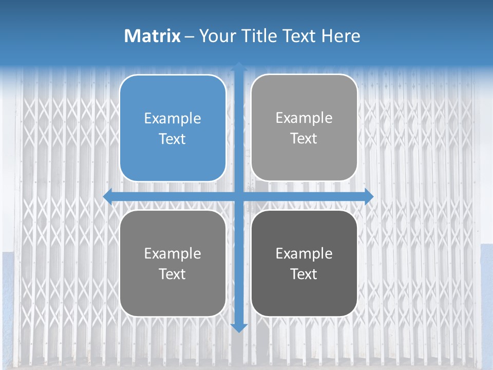 Silver Modern Entrance PowerPoint Template