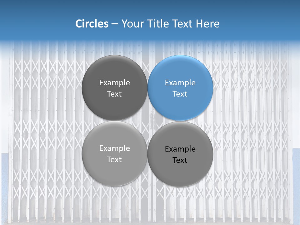 Silver Modern Entrance PowerPoint Template