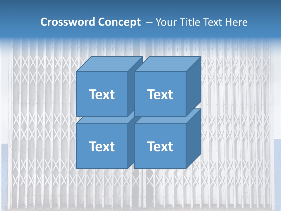 Silver Modern Entrance PowerPoint Template