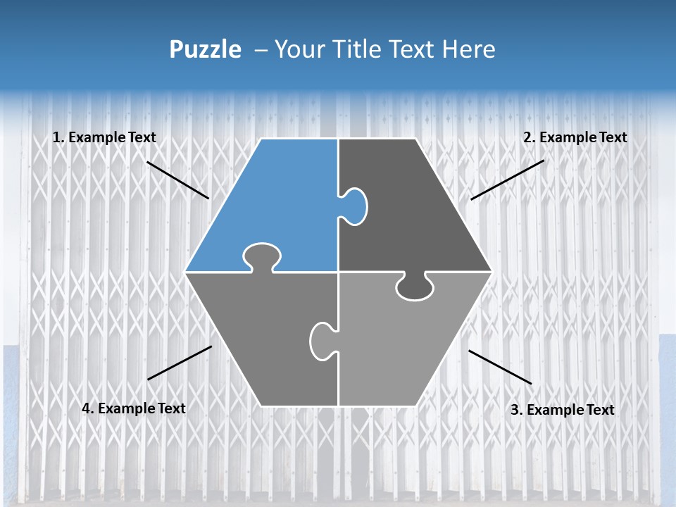 Silver Modern Entrance PowerPoint Template