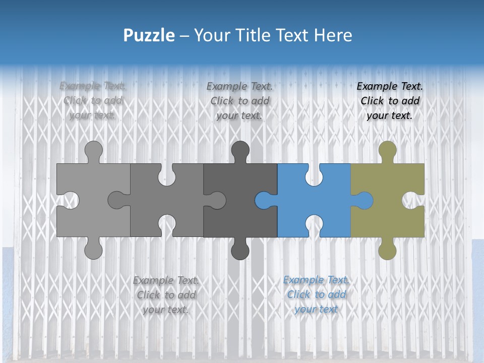 Silver Modern Entrance PowerPoint Template