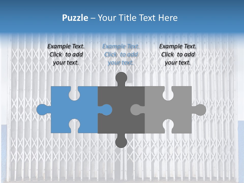 Silver Modern Entrance PowerPoint Template