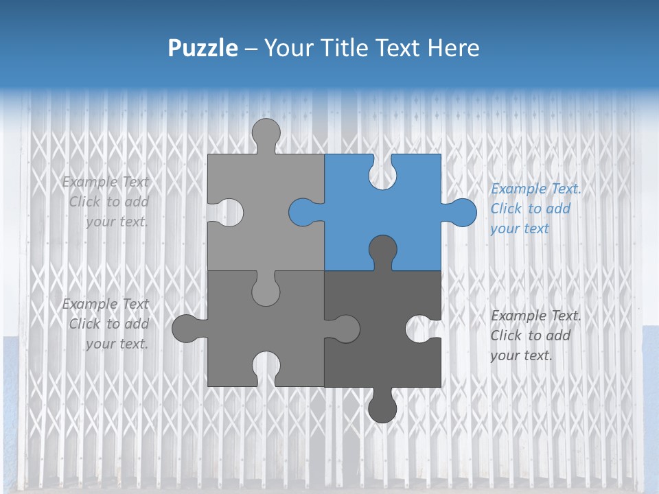 Silver Modern Entrance PowerPoint Template