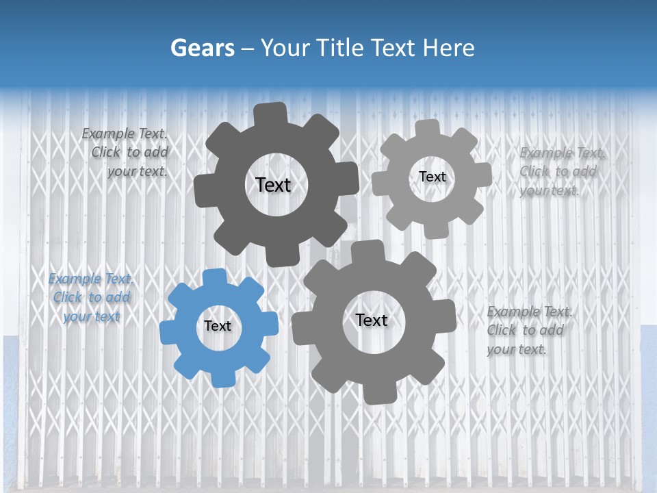 Silver Modern Entrance PowerPoint Template