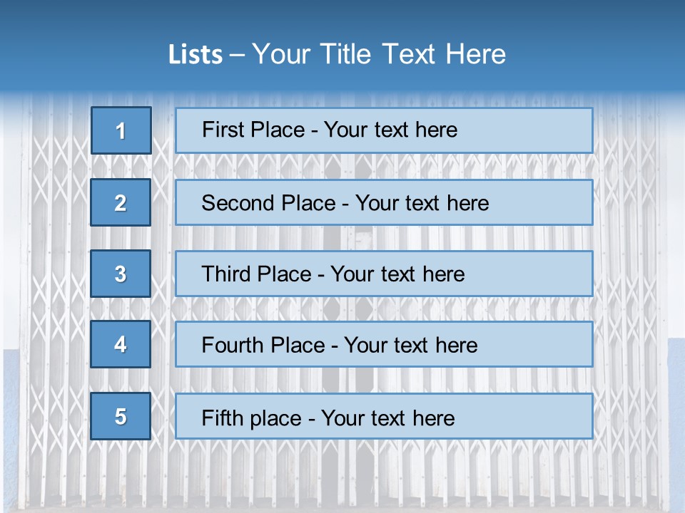 Silver Modern Entrance PowerPoint Template