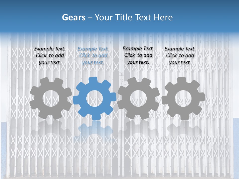 Silver Modern Entrance PowerPoint Template