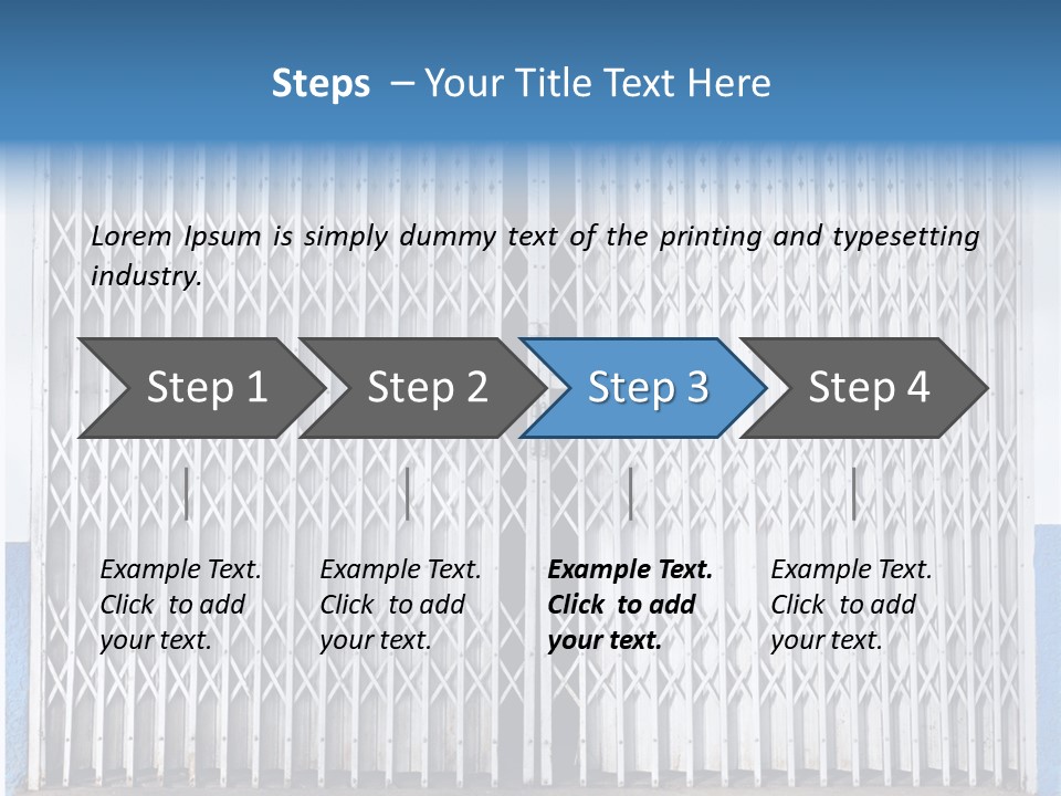 Silver Modern Entrance PowerPoint Template