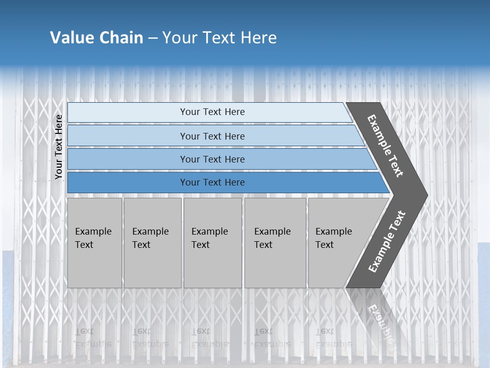 Silver Modern Entrance PowerPoint Template