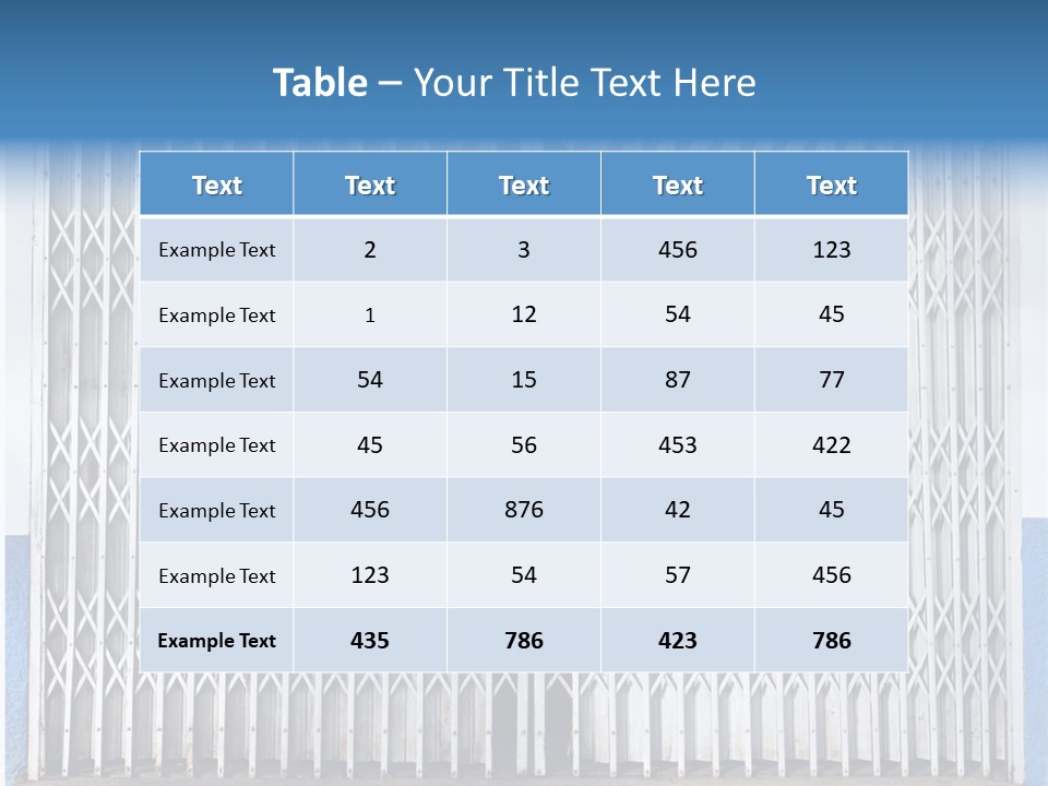 Silver Modern Entrance PowerPoint Template
