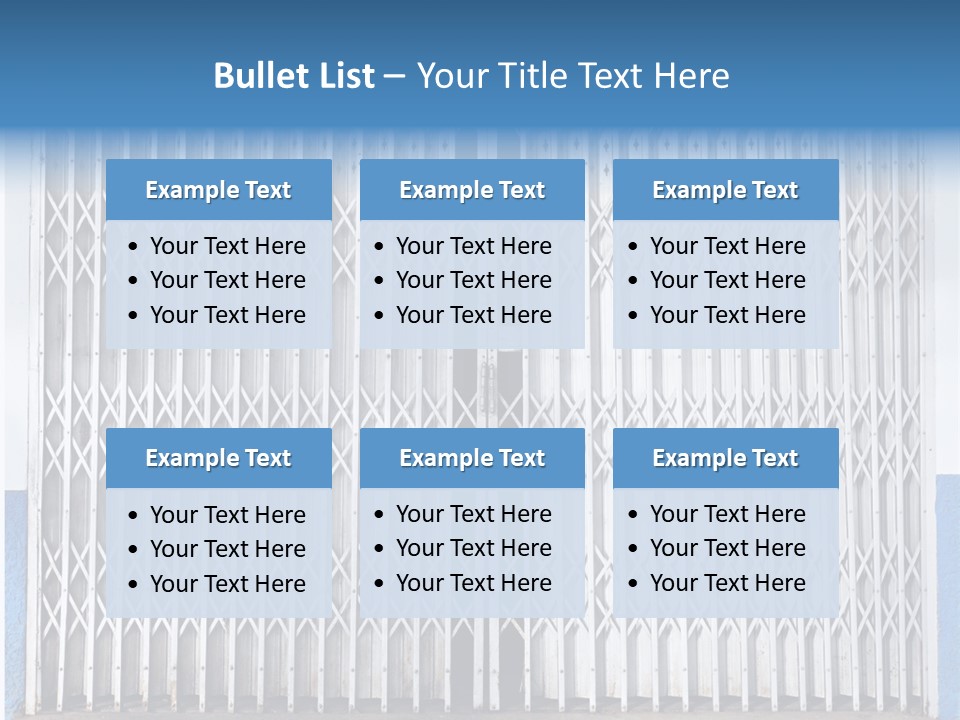 Silver Modern Entrance PowerPoint Template