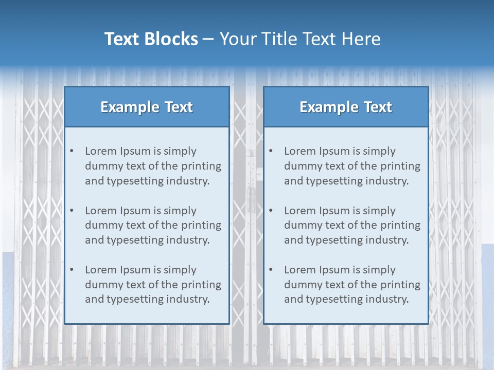 Silver Modern Entrance PowerPoint Template