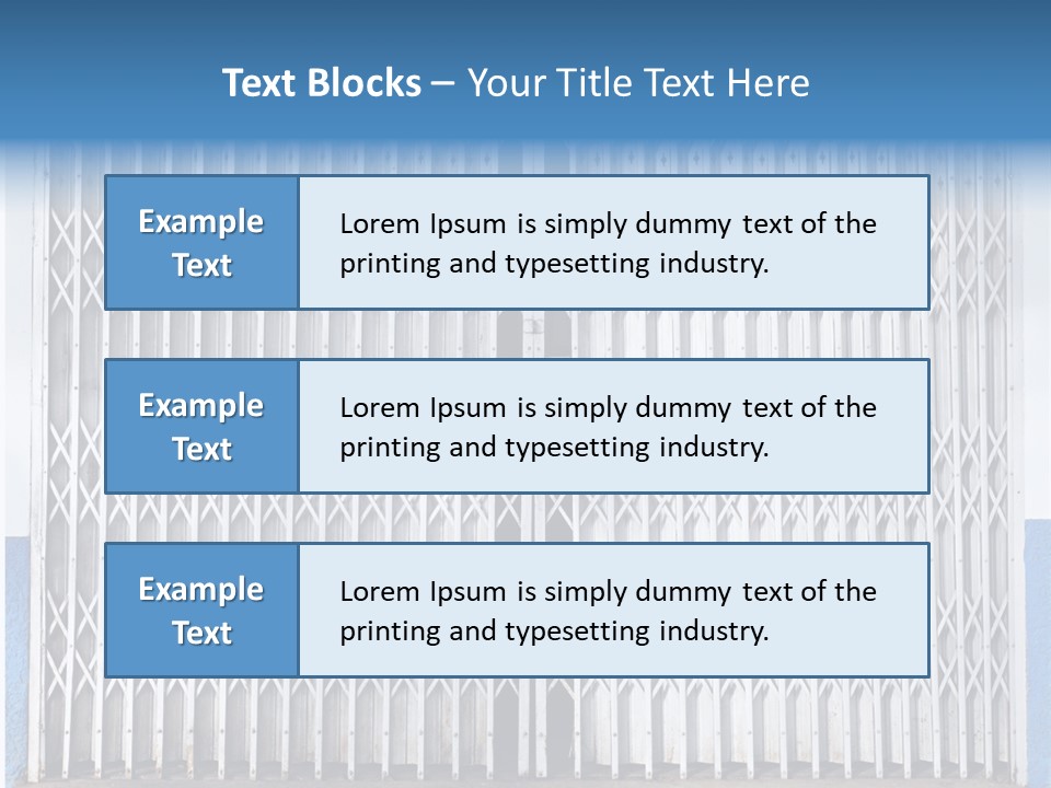 Silver Modern Entrance PowerPoint Template