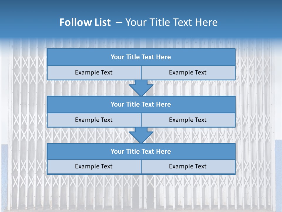 Silver Modern Entrance PowerPoint Template
