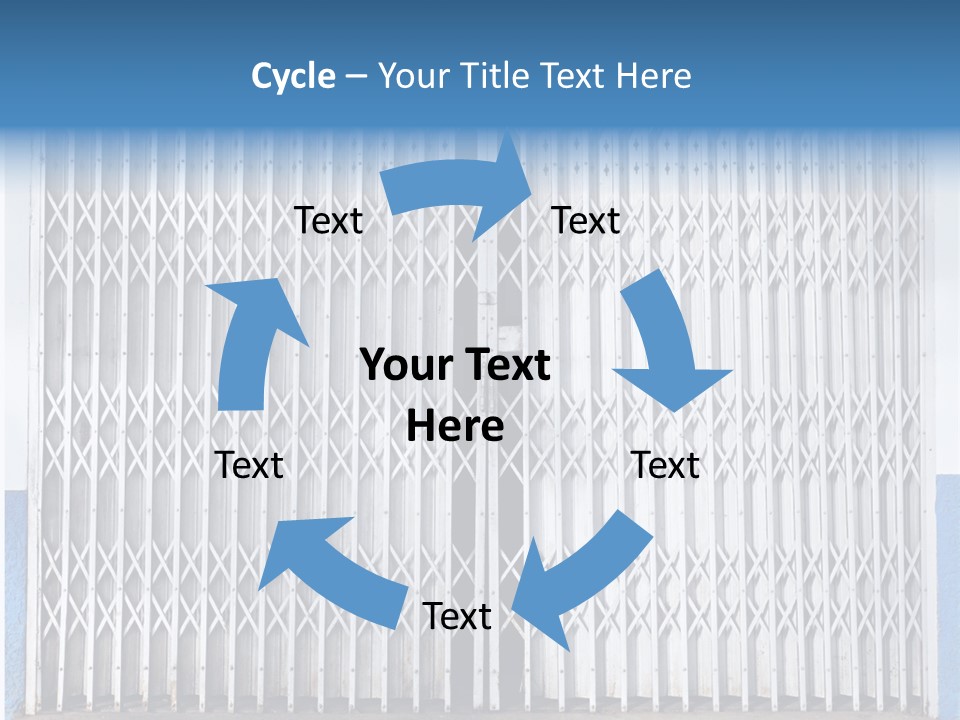 Silver Modern Entrance PowerPoint Template