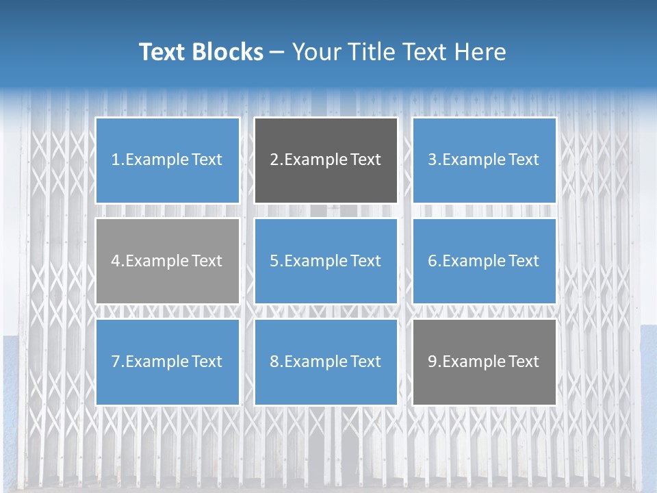 Silver Modern Entrance PowerPoint Template